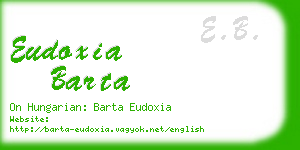 eudoxia barta business card